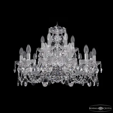 Подвесная люстра Bohemia Ivele Crystal 1402 1402/12+6/240 Ni