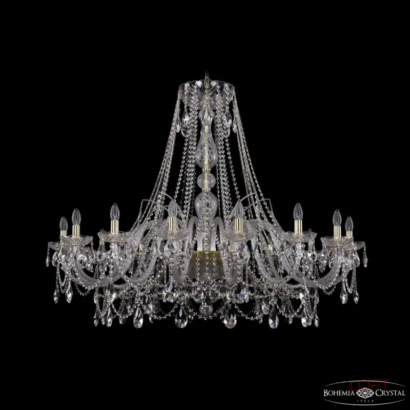 Подвесная люстра Bohemia Ivele Crystal 1411 1411/16/460 G