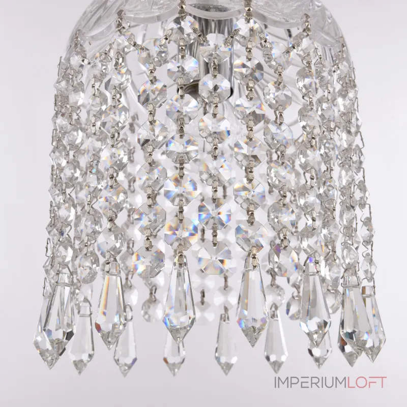 Подвесной светильник Bohemia Ivele Crystal 1478 14781P/16 Ni Drops Подвесной светильник Bohemia Ivele Crystal 1478 14781P/16 Ni Drops