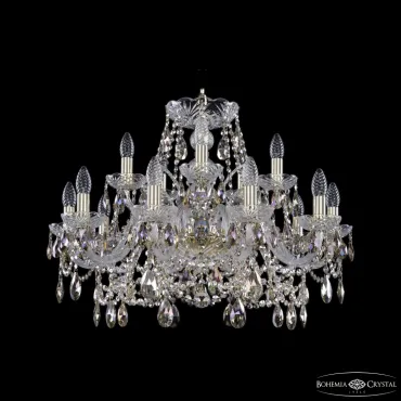 Подвесная люстра Bohemia Ivele Crystal 1411 1411/10+5/240 G R801