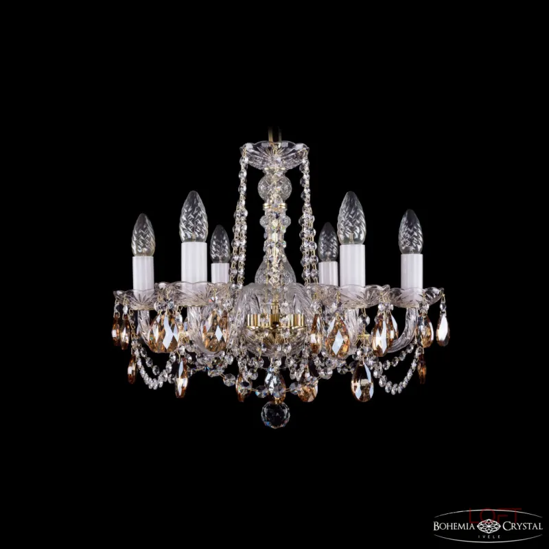 Подвесная люстра Bohemia Ivele Crystal 1402 1402/6/160 G K721