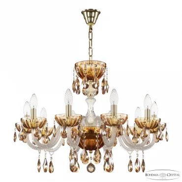 Подвесная люстра Bohemia Ivele Crystal 5417 5417/10/240 G Amber/M-1H K721