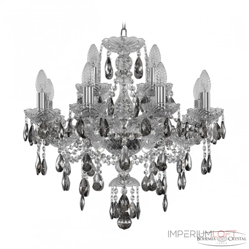 Подвесная люстра Bohemia Ivele Crystal 1415 1415/8+4/200 Ni K731 Подвесная люстра Bohemia Ivele Crystal 1415 1415/8+4/200 Ni K731