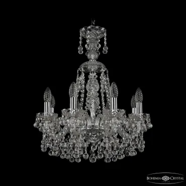 Подвесная люстра Bohemia Ivele Crystal 1409 1409/8/160/XL-60 Ni Подвесная люстра Bohemia Ivele Crystal 1409 1409/8/160/XL-60 Ni