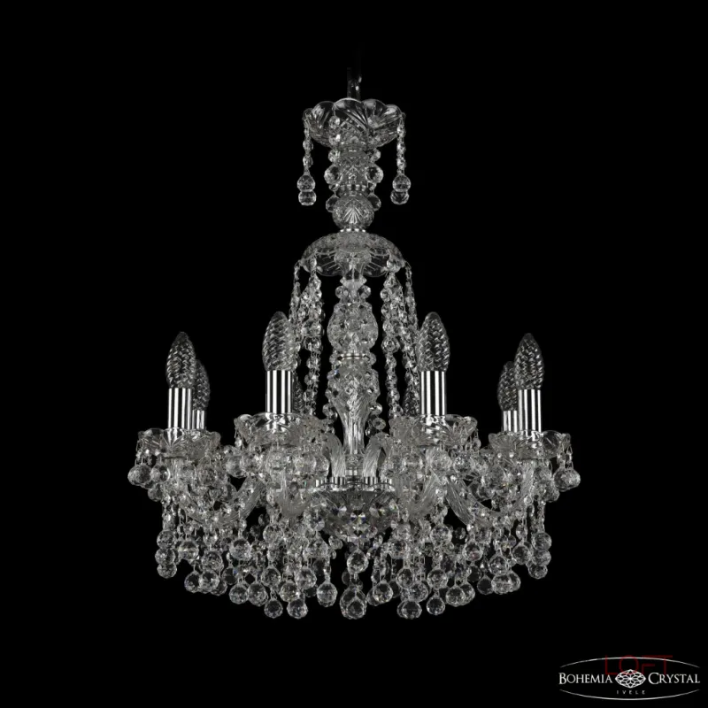 Подвесная люстра Bohemia Ivele Crystal 1409 1409/8/160/XL-60 Ni Подвесная люстра Bohemia Ivele Crystal 1409 1409/8/160/XL-60 Ni