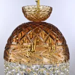 Подвесной светильник Bohemia Ivele Crystal 5478 5478/22 G Amber/M-1F Leafs
