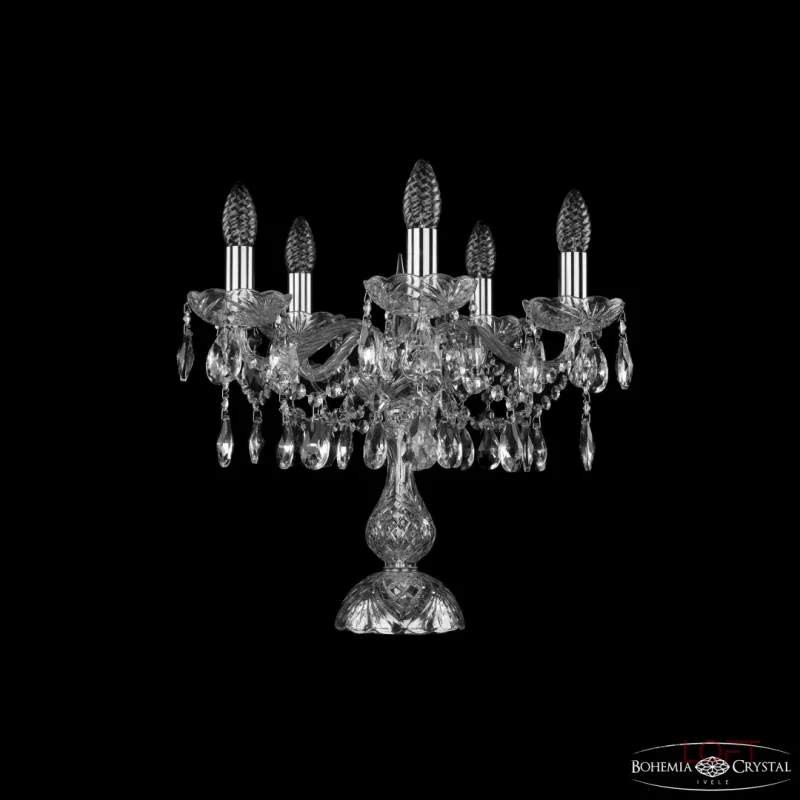 Настольная лампа Bohemia Ivele Crystal 1413 1413L/5/141-39 Ni