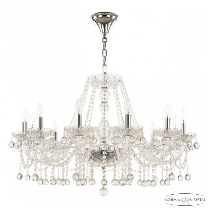 Люстра Bohemia Ivele Crystal 108 108/12/300 Ni от ImperiumLoft
