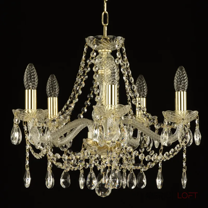 Подвесная люстра Bohemia Ivele Crystal 107 107/5/165 G