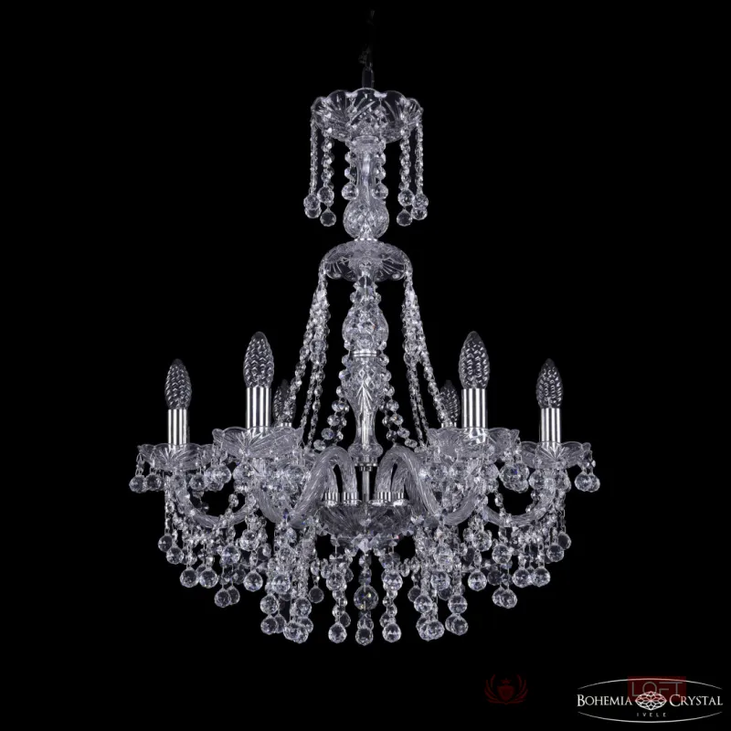 Люстра Bohemia Ivele Crystal 1409 1409/6/195/XL-68 Ni от ImperiumLoft