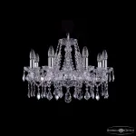 Подвесная люстра Bohemia Ivele Crystal 1413 1413/8/200 Ni Leafs