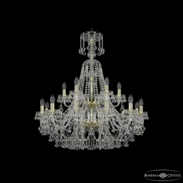 Подвесная люстра Bohemia Ivele Crystal 1409 1409/12+6/300/XL-94/2d G