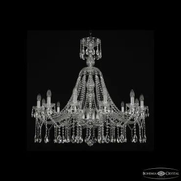 Подвесная люстра Bohemia Ivele Crystal 1413 1413/12/360/XL-100 Ni