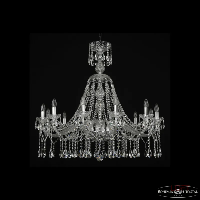 Подвесная люстра Bohemia Ivele Crystal 1413 1413/12/360/XL-100 Ni