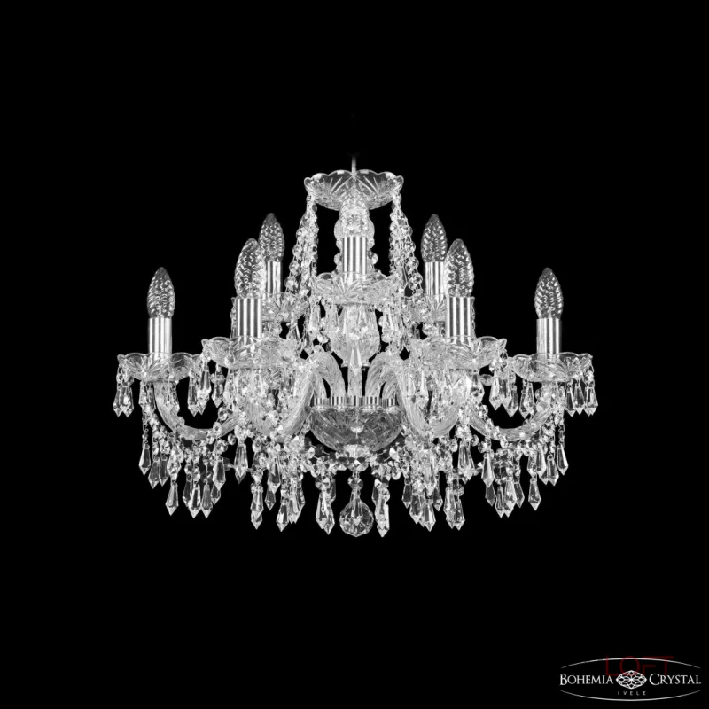 Подвесная люстра Bohemia Ivele Crystal 1403 1403/6+3/195 Ni Подвесная люстра Bohemia Ivele Crystal 1403 1403/6+3/195 Ni