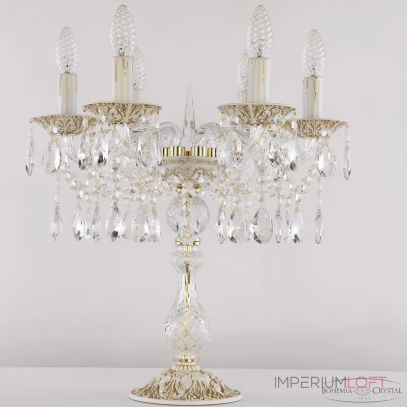 Настольная лампа Bohemia Ivele Crystal AL1613 AL16313L8/6/141-44 WMG Настольная лампа Bohemia Ivele Crystal AL1613 AL16313L8/6/141-44 WMG