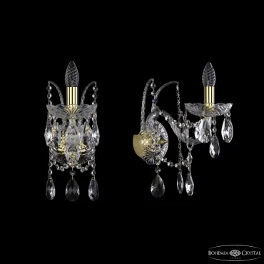 Бра Bohemia Ivele Crystal 1411 1411B/1/195/XL G Бра Bohemia Ivele Crystal 1411 1411B/1/195/XL G