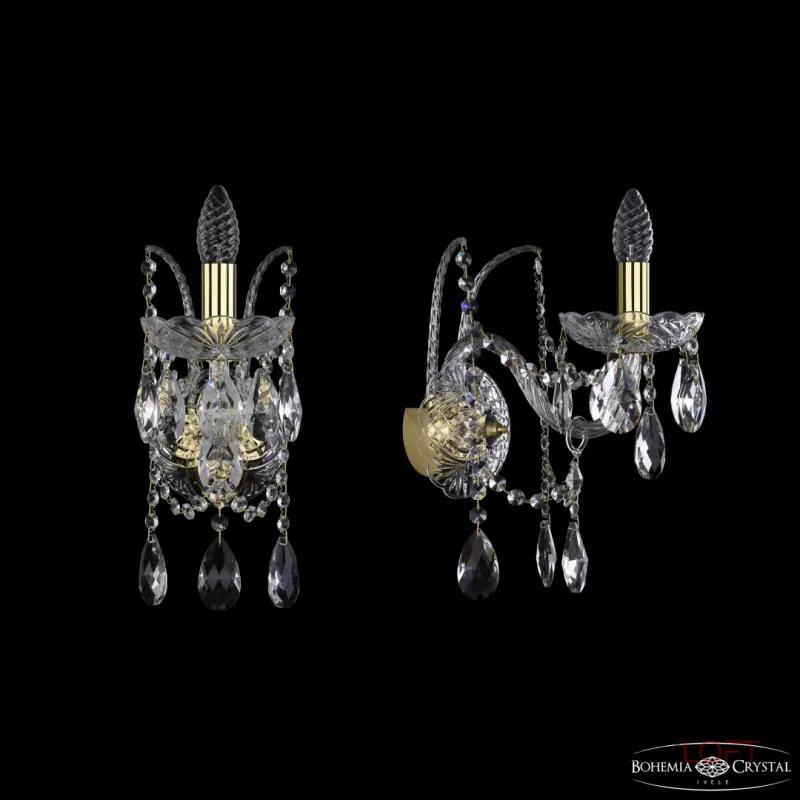 Бра Bohemia Ivele Crystal 1411 1411B/1/195/XL G Бра Bohemia Ivele Crystal 1411 1411B/1/195/XL G