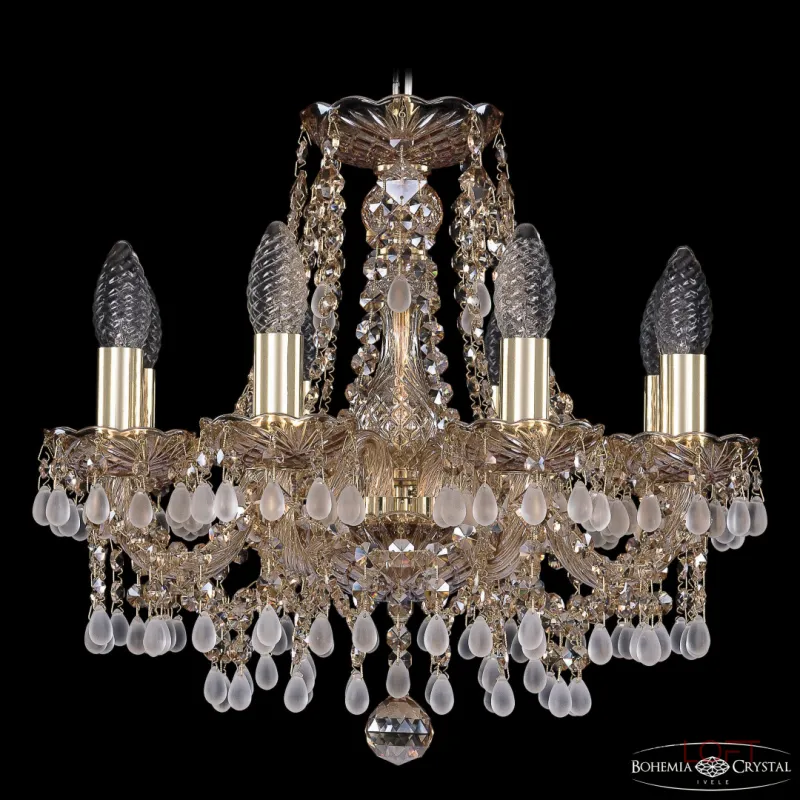 Подвесная люстра Bohemia Ivele Crystal 1410 1410/8/141 G V0300 M721 Подвесная люстра Bohemia Ivele Crystal 1410 1410/8/141 G V0300 M721