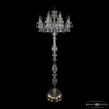 Торшер Bohemia Ivele Crystal 1402 1402T1/8+4/195-165 G