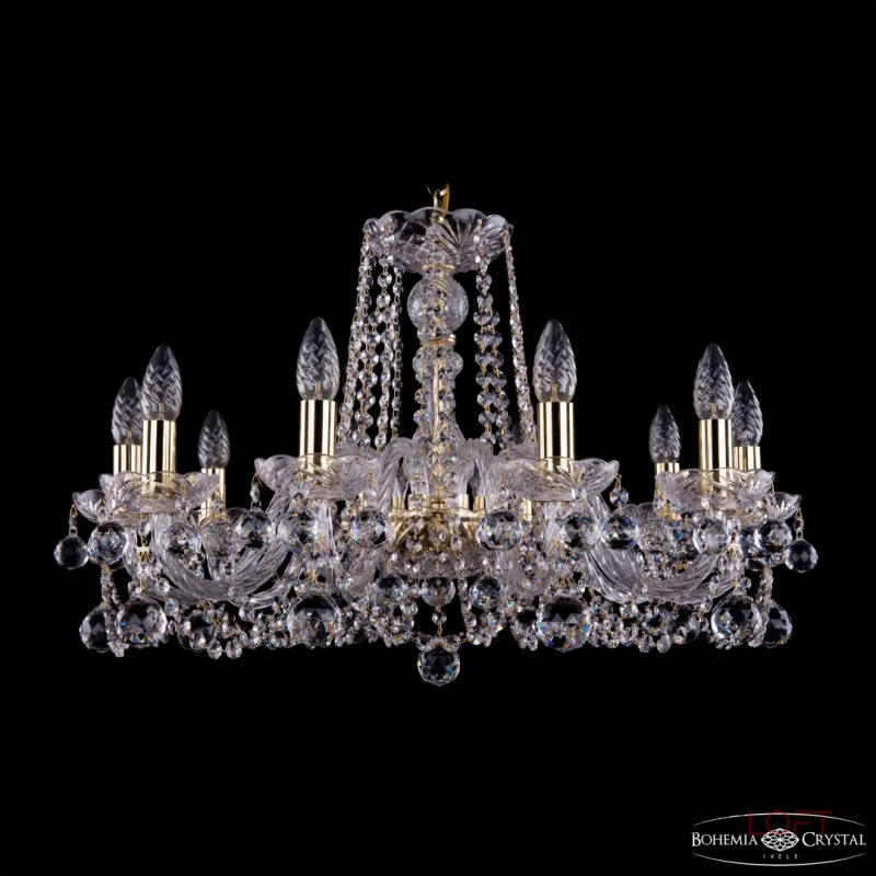 Подвесная люстра Bohemia Ivele Crystal 1402 1402/10/240 G Balls Подвесная люстра Bohemia Ivele Crystal 1402 1402/10/240 G Balls