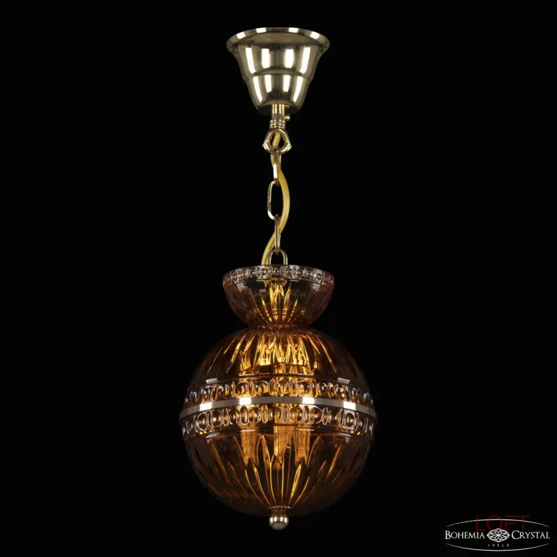 Подвесной светильник Bohemia Ivele Crystal 5480 5480/17 G Amber/M-1G