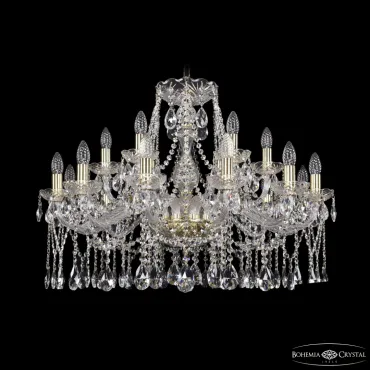 Подвесная люстра Bohemia Ivele Crystal 1413 1413/12+6/300 G