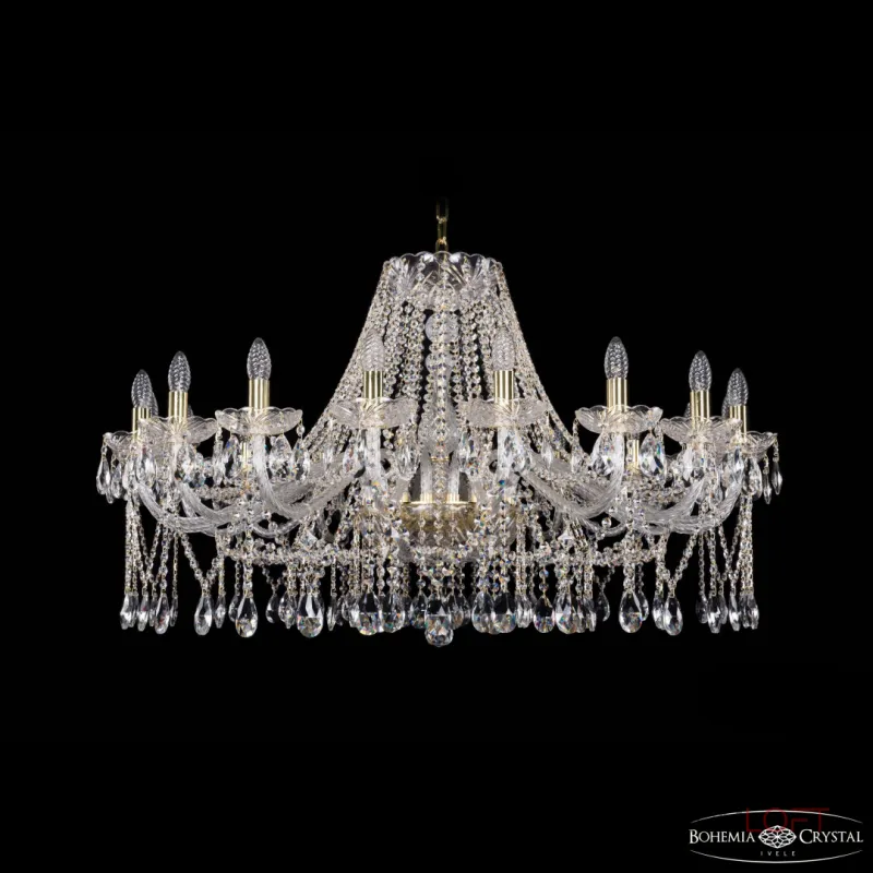 Подвесная люстра Bohemia Ivele Crystal 1413 1413/18/400 G