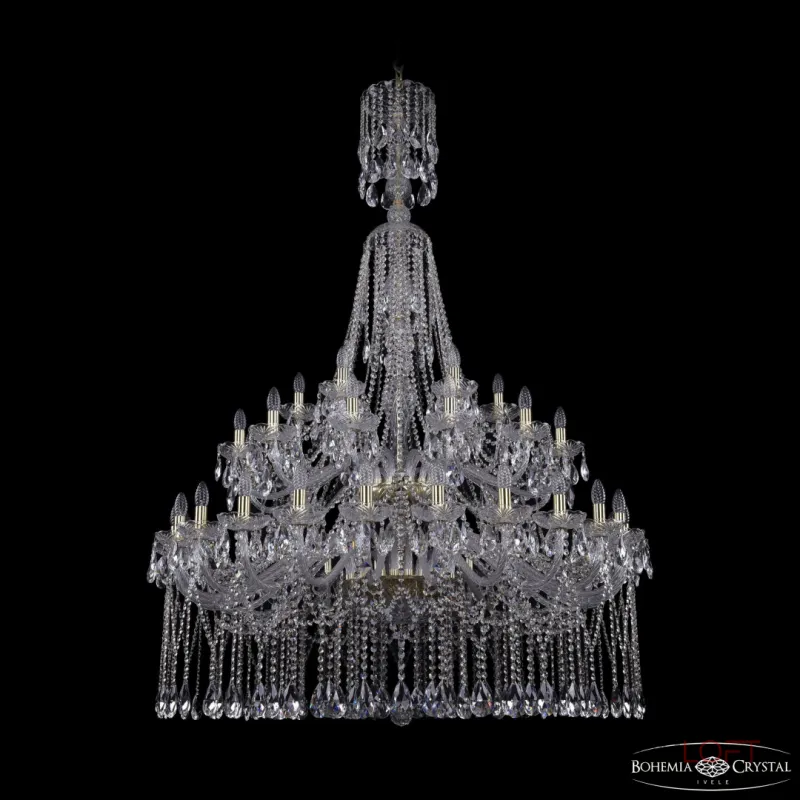 Подвесная люстра Bohemia Ivele Crystal 1413 1413/24+12+6/460/XL-186/2d G