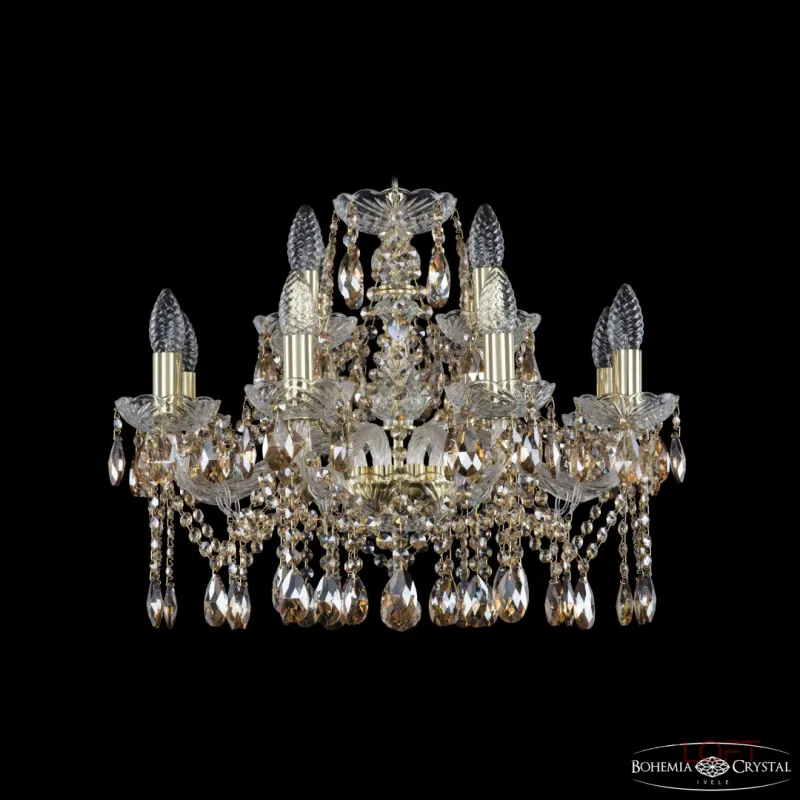Подвесная люстра Bohemia Ivele Crystal 1413 1413/8+4/200 G R721