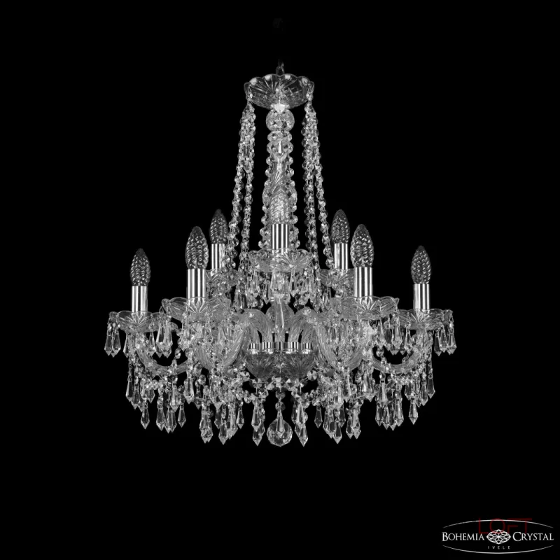 Подвесная люстра Bohemia Ivele Crystal 1403 1403/6+3/195/h-60 Ni Подвесная люстра Bohemia Ivele Crystal 1403 1403/6+3/195/h-60 Ni
