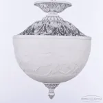 Подвесной светильник Bohemia Ivele Crystal AL7003 AL7003P/25 WMN Horse
