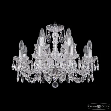 Подвесная люстра Bohemia Ivele Crystal 1402 1402/8+4/195 Ni