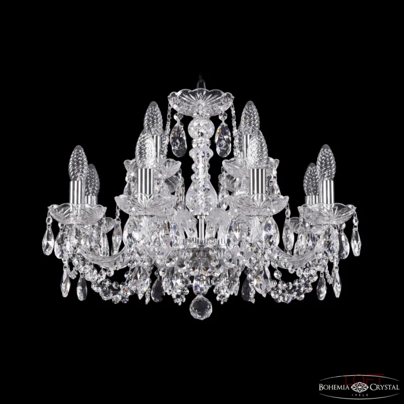 Подвесная люстра Bohemia Ivele Crystal 1402 1402/8+4/195 Ni