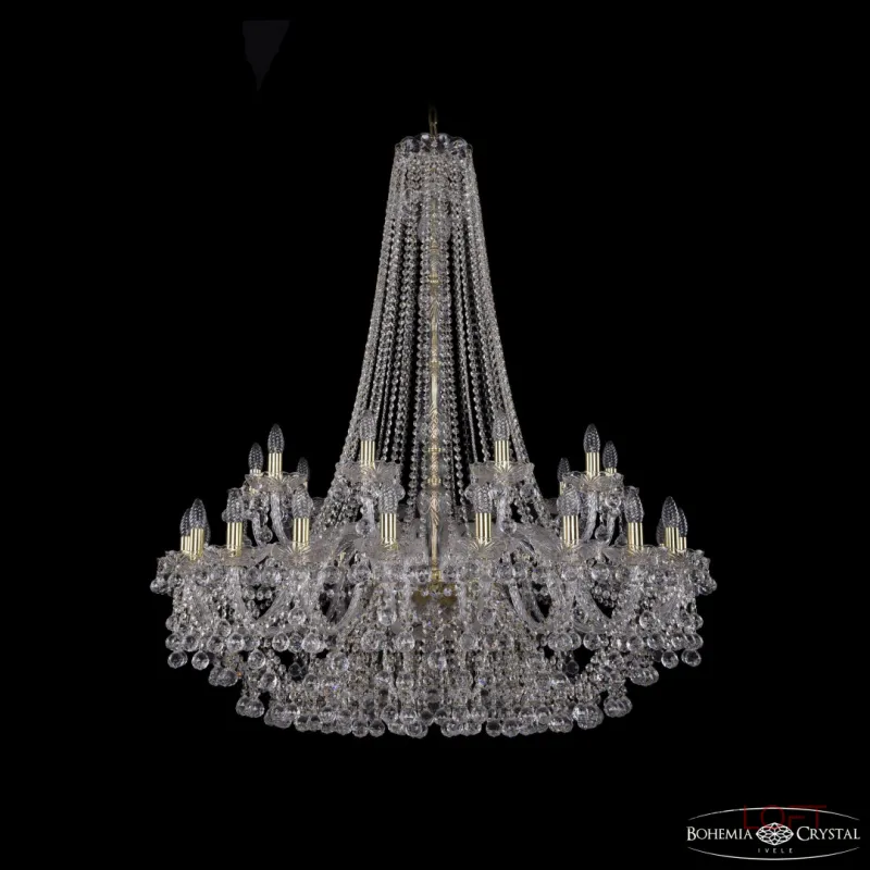 Подвесная люстра Bohemia Ivele Crystal 1409 1409/20+10/400/h-133 G Подвесная люстра Bohemia Ivele Crystal 1409 1409/20+10/400/h-133 G
