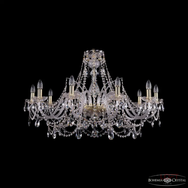 Подвесная люстра Bohemia Ivele Crystal 1411 1411/10/360 G Подвесная люстра Bohemia Ivele Crystal 1411 1411/10/360 G