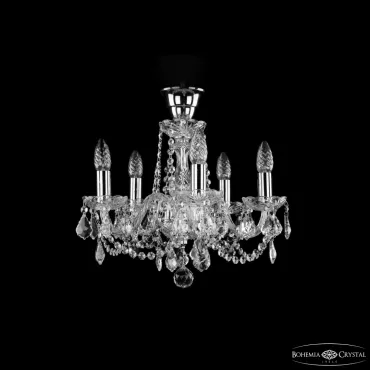 Подвесная люстра Bohemia Ivele Crystal 1402 1402/5/141 Ni Leafs Tube Подвесная люстра Bohemia Ivele Crystal 1402 1402/5/141 Ni Leafs Tube