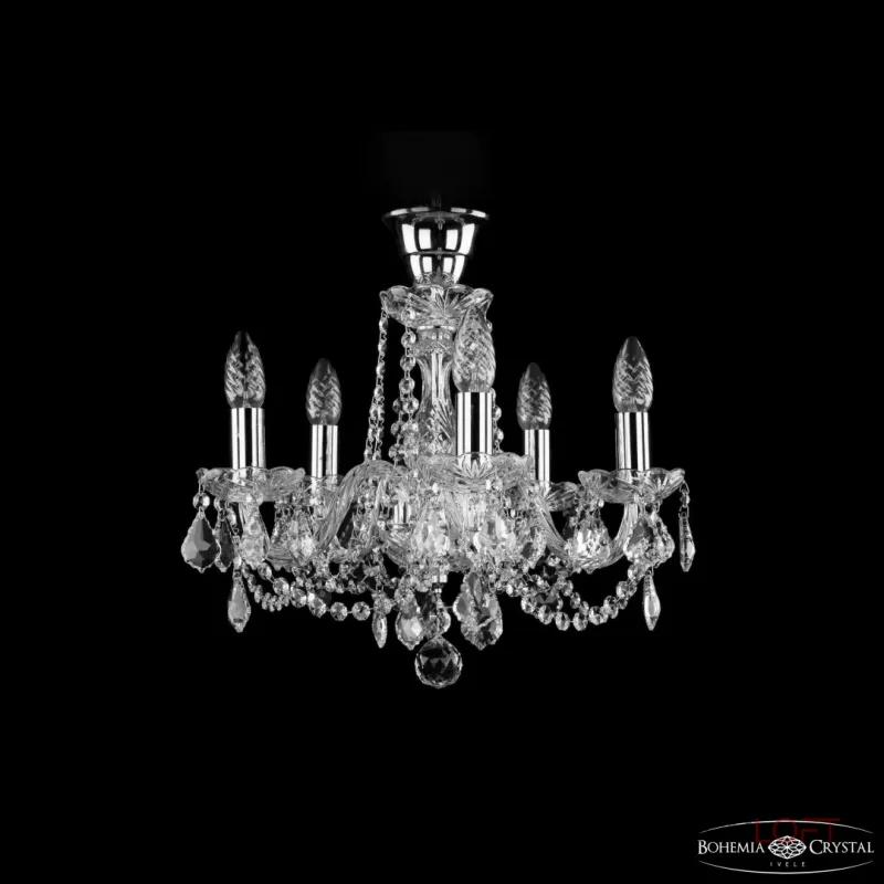 Подвесная люстра Bohemia Ivele Crystal 1402 1402/5/141 Ni Leafs Tube Подвесная люстра Bohemia Ivele Crystal 1402 1402/5/141 Ni Leafs Tube
