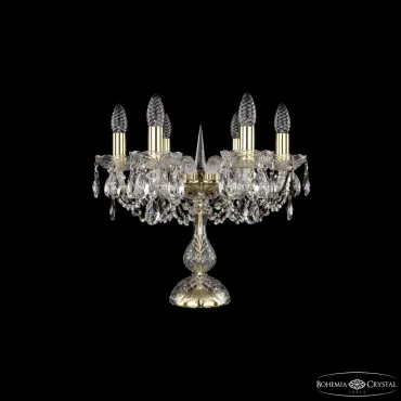 Настольная лампа Bohemia Ivele Crystal 1402 1402L/6/141-39 G Настольная лампа Bohemia Ivele Crystal 1402 1402L/6/141-39 G