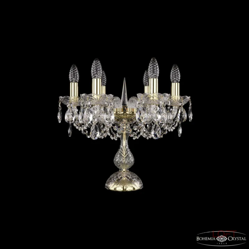 Настольная лампа Bohemia Ivele Crystal 1402 1402L/6/141-39 G Настольная лампа Bohemia Ivele Crystal 1402 1402L/6/141-39 G