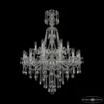 Подвесная люстра Bohemia Ivele Crystal 1415 1415/12+6/300/XL-114/2d Ni