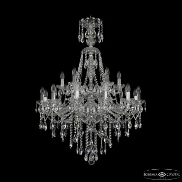 Подвесная люстра Bohemia Ivele Crystal 1415 1415/12+6/300/XL-114/2d Ni