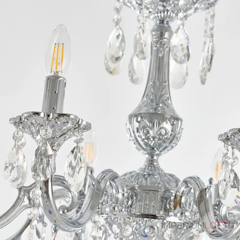 Подвесная люстра Bohemia Ivele Crystal AL7801 AL78101/8/250 B Ni