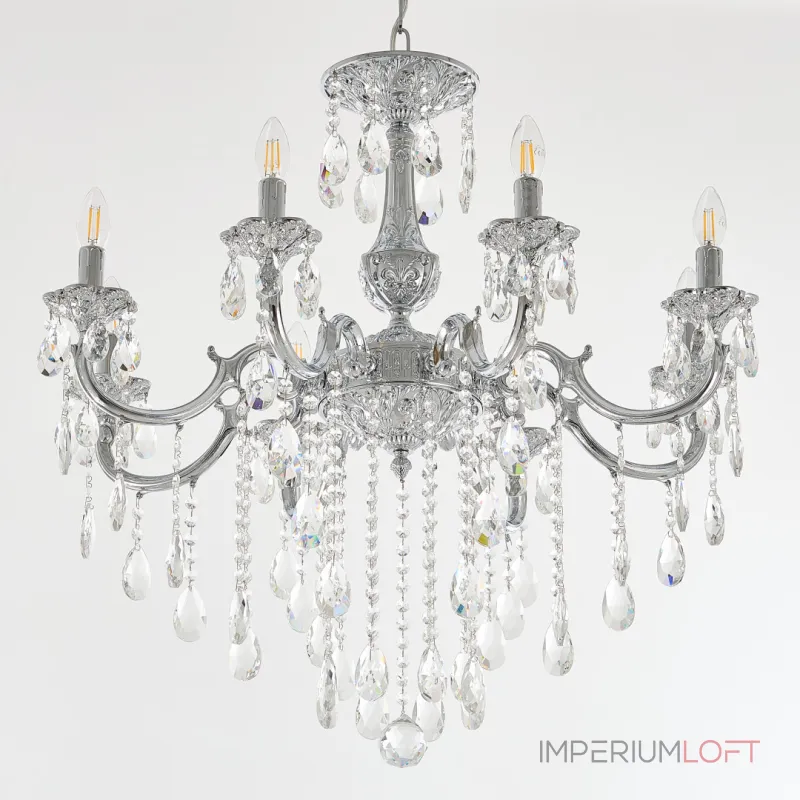 Подвесная люстра Bohemia Ivele Crystal AL7801 AL78101/8/250 B Ni