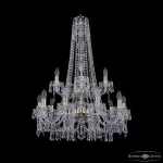 Подвесная люстра Bohemia Ivele Crystal 1403 1403/10+5/240/h-92/2d G