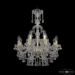 Подвесная люстра Bohemia Ivele Crystal 1409 1409/8+4/195/XL-68 G