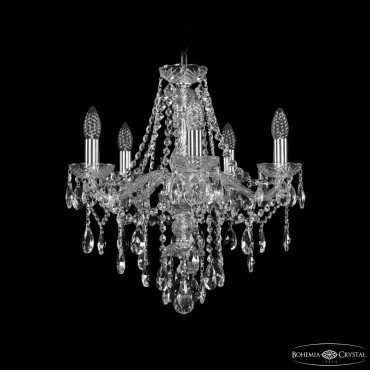 Подвесная люстра Bohemia Ivele Crystal 1415 1415/5/165 Ni Подвесная люстра Bohemia Ivele Crystal 1415 1415/5/165 Ni
