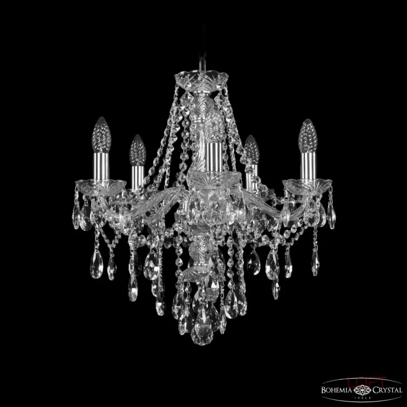 Подвесная люстра Bohemia Ivele Crystal 1415 1415/5/165 Ni Подвесная люстра Bohemia Ivele Crystal 1415 1415/5/165 Ni