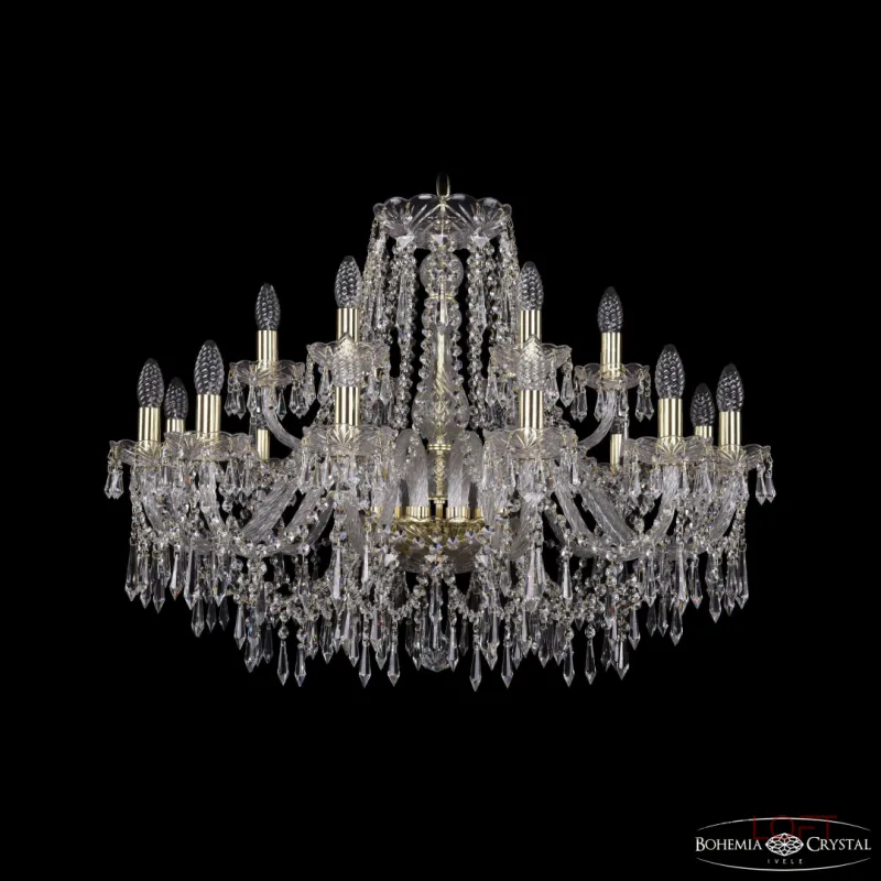 Подвесная люстра Bohemia Ivele Crystal 1403 1403/12+6/300 G