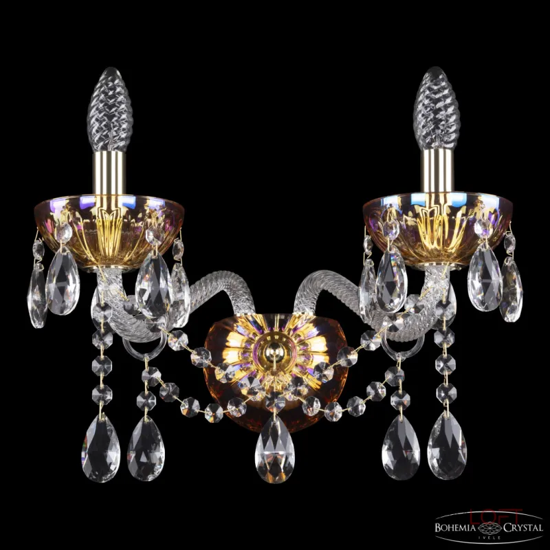 Бра Bohemia Ivele Crystal 5413 5413B/2/165 G Shampan/M-1H